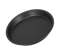 COLLBATH Moule Gâteau Rond Acier Inoxydable Plaque Pizza Ronde Antiadhésive Résistante Plateau de Cuisson pour Four et Micro-ondes Ustensile de Pâtisserie Essentiel pour Pizzas Maison