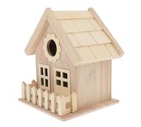 COLLBATH Ornements De Nid D’Oiseau en Bois Nichoirs pour Kit Extérieur Décor Bricolage Jardins Nichoirs pour Oiseaux Maison D'oiseau Fabriquer des Nichoirs à Peindre Maisons Bambou