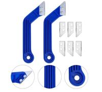 COLLBATH Outil Enlèvement de Joints pour Carrelage avec Lame Alliage Kit Multifonction pour Nettoyage et Finition de Joints Poignée Ergonomique Confortable Réutilisable pour Sols et Murs