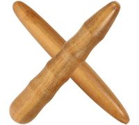 COLLBATH Outils de Massage en Bois Lot de 2 Bâtons Portables pour Réflexologie et Massage Corporel Différentes Tailles Surface pour Soulager les Tensions à la Maison