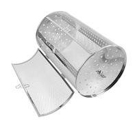 COLLBATH Panier Rotatif Acier Inoxydable pour Rôtissoire Cuisson Uniforme Fruits Secs Légumes Barbecue Cuisson Professionnelle
