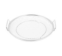 COLLBATH Panier Vapeur en Acier Inoxydable 19 Cm Poignées Doubles, Grille de Cuisson Vapeur Perforée Ronde, Bac de Récupération D'eau pour Légumes et Fruits, Ustensile la Cuisine