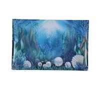 COLLBATH Papier de Fond pour Aquarium éventails en Soie poignées de Porte de Cuisine rotin Bedazzled Cintre Decor Aquarium Decoration Marine Autocollant décoratif Image d'aquarium adhésive