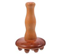 COLLBATH Peigne de Massage en Bois de Santal 12 Dents pour Abdomen, Dos et Cuir Chevelu - Outil Manuel de Massage des Points de Pression, Brosse Multifonctionnelle Portable pour Relaxation