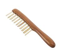 COLLBATH Peigne de Massage en Bois de Santal Dragon-phénix, Masseur Manuel des Méridiens à Dents Larges en Corne de Mouton, Outil de Relaxation du Cuir Chevelu pour Femmes et Hommes, Usage