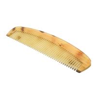COLLBATH Peigne en Corne Naturelle Antistatique 14 Cm Portable pour Cheveux et Barbe Soin Masculin Voyage Couleur Aléatoire