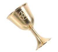 COLLBATH Pentagramme Laiton Vintage Gobelet de Rituel Gothique pour Offrandes Eau et Vin Coupe Décorative Symbolique pour et Cérémonies