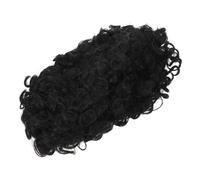 COLLBATH Perruque Afro Courte Bou Synthétique Noire pour Femme Légère et Naturelle Coiffure Quotidienne et Fête Entretien Facile