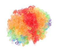 COLLBATH Perruque Colorée 3 Pièces Perruque Arc-En-Ciel Amusante Chauve Colorée De Clown De Fête Fournitures De Festival Fournitures De Fête De