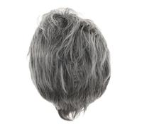 COLLBATH Perruque Courte Grise pour Femmes Synthétique Légère et Volumineuse Résistante Chaleur pour Cosplay Fêtes et Spectacles