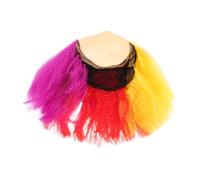 COLLBATH Perruque de Fête Multicolore pour Femmes Légère et Confortable Perruque de Costume pour Halloween Carnaval Dj et Spectacles Scène