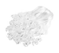 COLLBATH Perruque Ondulée Pour Homme Accessoire De Déguisement Idéal Pour Un Déguisement De Père Noël