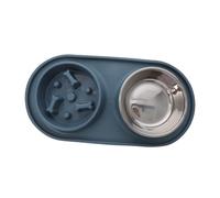 COLLBATH Pet Bowl Antidérapant pour Et Chiens Double Anti-obésité avec Design De Ralentissement pour Alimentation