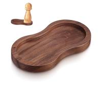 COLLBATH Petit Plateau Bois Organisateur De Bureau pour Salière Et Poivrière Présentoir Ornements Élégant pour Comptoir De Cuisine Ou Décoration Intérieure