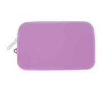 COLLBATH Petite Pochette Silicone Étanche pour Smartphone et Change, Paquet de Rangement Minimaliste en Silicone Lavande, Protection Efficace pour Voyage et Toutes Occasions