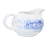 COLLBATH Pichet à Lait Céramique Porcelaine Bleu et Blanc Crémier pour Café et Sauce Pot à Mousse pour Restaurant Design Ergonomique et Facile à Nettoyer