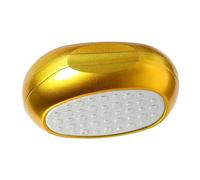 COLLBATH Pierre Verre Nano pour Outil Exfoliant et Multifonctionnel pour Pédicure Éliminateur de Callosités et Peaux Mortes Soin Domicile Couleur Or