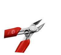 COLLBATH Pince Coupante Diagonale Acier Inoxydable Mini Poignée Antidérapante Coupe-fils pour Création Bijoux et Bricolage DIY Outil Multifonction à Usage Domestique Rouge