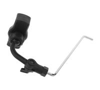 COLLBATH Pince pour saxophone support de téléphone en forme de lyre pour saxophone support de téléphone portable noir ABS acier inoxydable pour lire la musique et écouter l’accompagnement