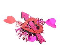 COLLBATH Pinces à Cheveux de Cœur Rouge Pailletées Petites Barrettes pour Mariage et Saint-Valentin Accessoires Coiffure Festifs pour Anniversaires et Fêtes Décorations Élégantes pour