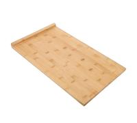 COLLBATH Planche à Découper Extra Large 50 X 30 Cm en Bois Robuste avec Rebord, Multifonction pour Hachage et Pétrissage, Compatible Lave-vaisselle, Planche Cuisine sur Billot de Boucher