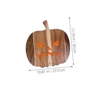 COLLBATH Planche à Découper Forme Citrouille pour Préparation de Repas Planche à Légumes Petite et Plateau à Fromage et Charcuterie pour Fête Halloween