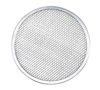 COLLBATH Plaque à Pizza Aluminium Antiadhésive Maille Uniforme Four Professionnel et Maison Plateau de Cuisson Chauffe Rapide pour Pizzas Toasts et Gâteaux