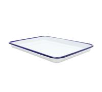 COLLBATH Plaque de Cuisson Émaillée Rôtissoire Résistante Chaleur Facile à Nettoyer Multifonction pour Pizza Pâtisserie et Service Cuisine