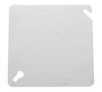 COLLBATH Plaque de Recouvrement Métallique Galvanisée pour Boîte de Jonction Électrique 86 MM Couvercle de Tableau Électrique en Fer Finition Lisse Compatible Boîtes Encastrées Saillie