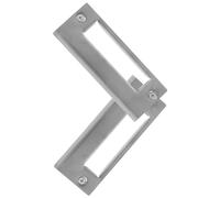 COLLBATH Plaques Gâche à Pêne Dormant En Acier Inoxydable, Plaque De Recouvrement Du Trou De Porte, Renfort De Porte Résistant, Kit D’installation Vis, Usage Résidentiel Et Commercial, Lot De 2 Pièces