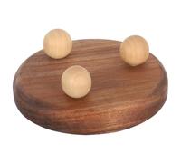 COLLBATH Plateau Bois Massif pour Dessert avec Pied Plateau de Service Élégant pour Goûters Fêtes Thé Daprès Midi pour Cuisine et Table Basse