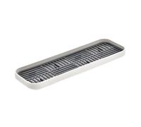 COLLBATH Plateau Égouttoir à Tasse en Plastique Double Couche Cuisine, Bac de Séchage Rapide, pour Plateau à Thé et Évier, Drainage