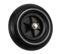 COLLBATH Pneus solides pièces de accessoires pour fauteuil de remplacement des roues du déambulateur roue à bandage plein matériel d'unité centrale Noir