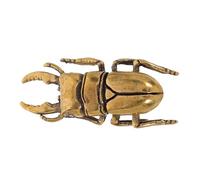 COLLBATH Poignée de Placard en Laiton Finition Antique de Scarabée Poignée de Tiroir Décorative en Métal 1 Pièce Adaptée pour Commode Armoire et Meubles Cuisine