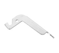 COLLBATH Poignée de Remplacement pour Porte de Chaudière et Poêle à Bois en Fer Argenté avec Vis, Structure Détachable Rapide et Fonctionnement Fluide pour Foyer et Brûleur