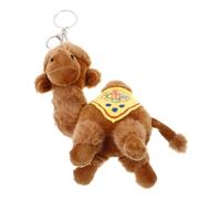 COLLBATH Porte-clés Peluche Doux et Accessoire à Dos Charmant Poupée Camel Suspendue avec Détails Soignés Ornement Polyvalent pour Clés et Sacs