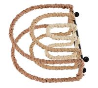 COLLBATH Porte-serviettes en Fer Marron Ajouré, Support Décoratif pour Serviettes en Papier, Format Compact pour Bureau et Maison, Accessoire de Rangement Pratique et Stable, Usage