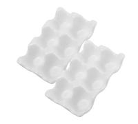 COLLBATH Porte-œufs Céramique Robuste Et Facile à Nettoyer Organisateur Œufs Multifonction Pour Réfrigérateur Plateau Moderne Empilable Gain De Place Casier Élégant Pour Comptoir Et Cuisine
