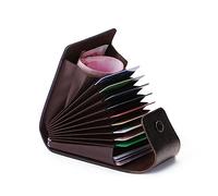 COLLBATH Portefeuille pour Homme avec Boucle Poche Porte-Cartes De Crédit De Rangement pour Certificats Couleur Café Tendance