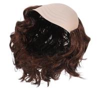 COLLBATH Postiche Chauve Humoristique Homme Marron Mèches Latérales, Bonnet Synthétique Léger, Accessoire Cosplay et Déguisement Halloween, Soirée Costumée et Nouvel An, Postiche Réaliste