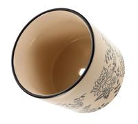 COLLBATH Pot de Fleurs Vintage Céramique Drainage Petit Pot Décoratif Fait Main pour Succulentes Cactus et Plantes Intérieur Cache-Pot Rétro Polyvalent pour Bureau et Maison