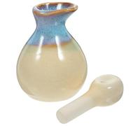 COLLBATH Pot en Porcelaine pour Huiles Essentielles - Récipient en Céramique Blanc, Format Mini pour Spa et Salons de Beauté, Distributeur D’huile Aromatique Polyvalent Couleur Aléatoire