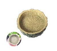 COLLBATH pour Animaux De Compagnie Résine Bol Eau Et Nourriture pour Reptiles pour Vivarium Adaptée Aux Tortues Geckos Serpents Et Autres Petits Reptiles