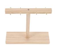 COLLBATH Présentoir à Ongles Nuancier Bois Support pour Faux Ongles et Échantillons de Nail Art Présentoir de Manucure pour Salon et Maison Organisateur Forme de T