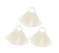 COLLBATH Présentoir à Ongles Palette De Pointes 150 Pièces En Éventail Anneau Métal, Taille Moyenne, Outil Pratique Pour Nail Art, Usage Professionnel Et Personnel