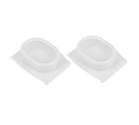 COLLBATH Protège-doigts Multifonctions Plastique Blanc, Garde-main Compact Léger, Sécurité Alimentaire pour Trancheuse Légumes, Lot de 2, Usage la Cuisine Quotidien