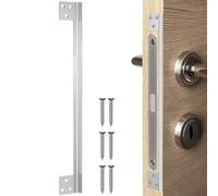 COLLBATH Protège-loquet de Porte Acier Inoxydable Forme Couvercle Invisible Sécurité Renforcée pour Targette et Gâche Intérieure Installation Facile et Design Discret