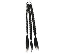 COLLBATH Queue de Cheval Tressée Longue Haute Température Mat Extension Synthétique Élastique Perruque Tresse Femmes Décoration Coiffure Naturelle