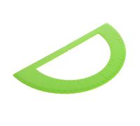 COLLBATH Rapporteur d’angle semi-circulaire vert clair pour aveugles règle scolaire tactile haute visibilité outil de mesure et mathématiques matériel pédagogique solide pour déficients
