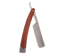COLLBATH Rasoir de Barbier Manuel à Lame Droite Inoxydable avec Manche Bois Pliable et pour Barbe et Cheveux Usage Professionnel et Personnel
